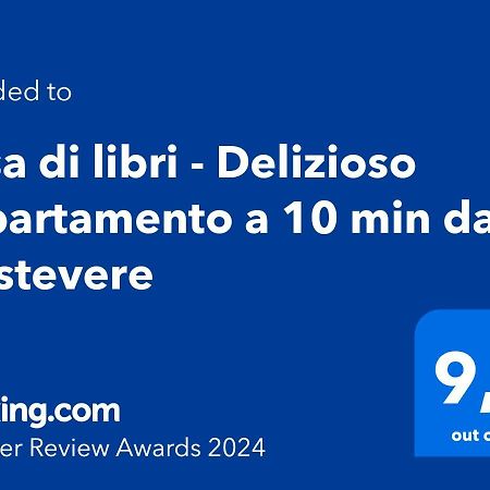 Casa Di Libri - Delizioso Appartamento A 10 Min Da Trastevere Rom Eksteriør billede
